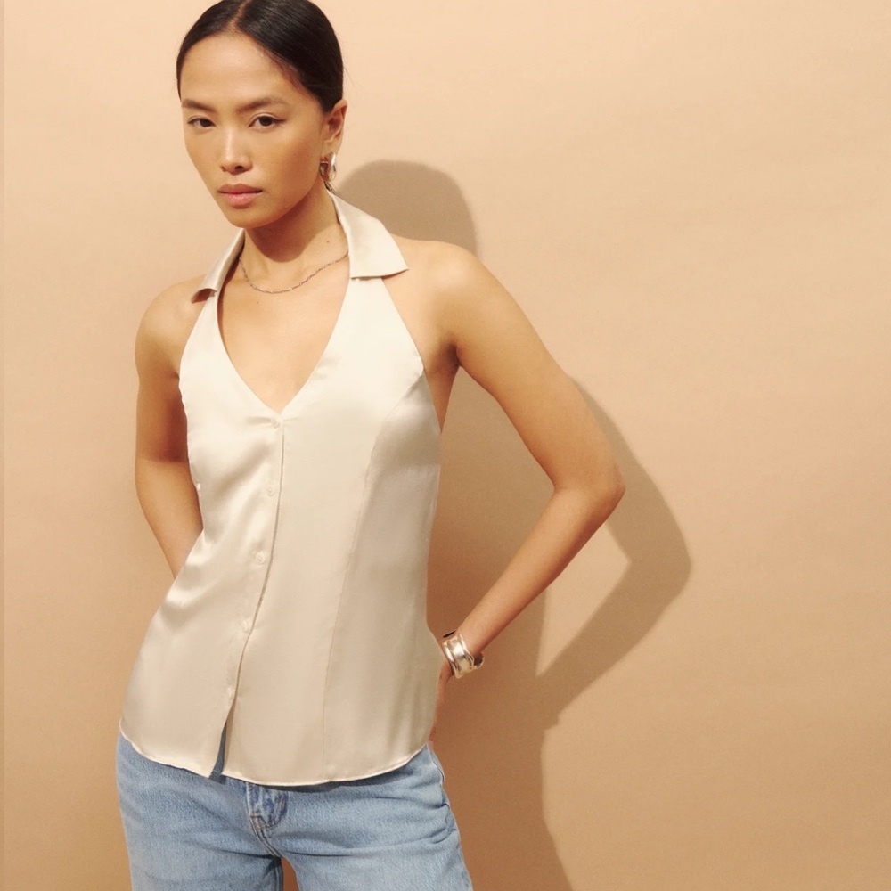 NWT Reformation Satin Top